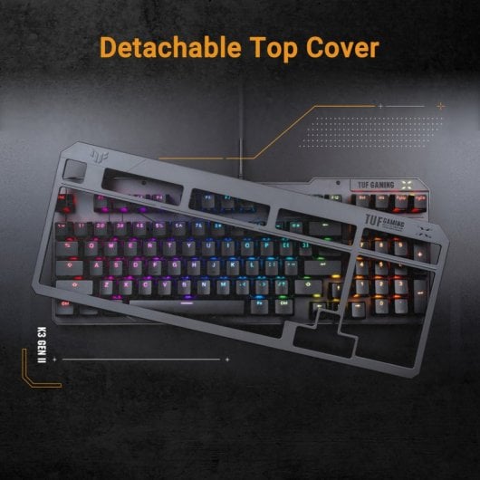 ASUS TUF Gaming K3 Gen II Tastiera da gioco meccanica Interruttore RGB Opto-meccanico QWERTY Nero spagnolo