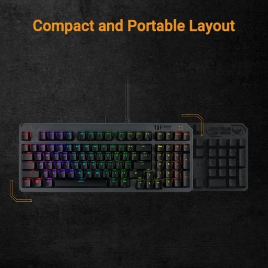ASUS TUF Gaming K3 Gen II Tastiera da gioco meccanica Interruttore RGB Opto-meccanico QWERTY Nero spagnolo