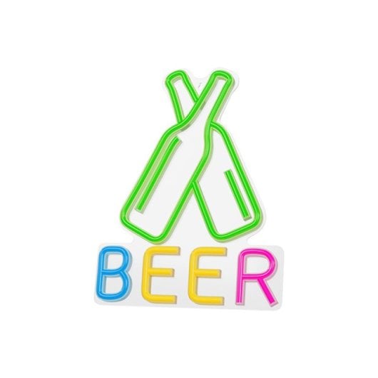 Forever Néon Plexi Led Bière Multicolore