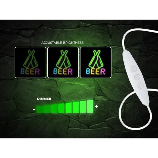 Forever Néon Plexi Led Bière Multicolore