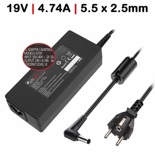 Cargador Para Portátil Clevo 19v / 4.74a ( 5,5mm*2,5mm ) 90w
