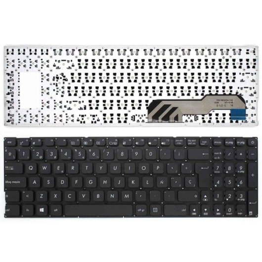 Tastiera Portatile ASUS Vivobook X541U Spagnolo Senza Cornice Nero