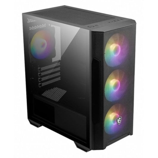 MSI MAG FORGE M100R Cristal Templado USB 3.2 ARGB Negra + Frontal Personalizable