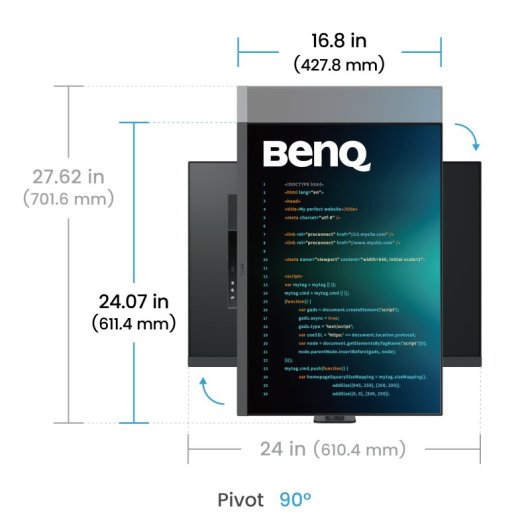 Écran PC BenQ RD280UA 28,2" Ultra HD 4K+ 60Hz IPS HDR400 USB-C Daisy Chain KVM
