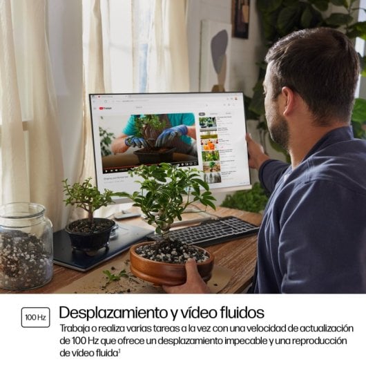 HP Series 5 27 inch FHD Monitor with Speakers - 527sa écran plat de PC 68,6 cm (27") 1920 x 1080 pixels Full HD LCD Argent