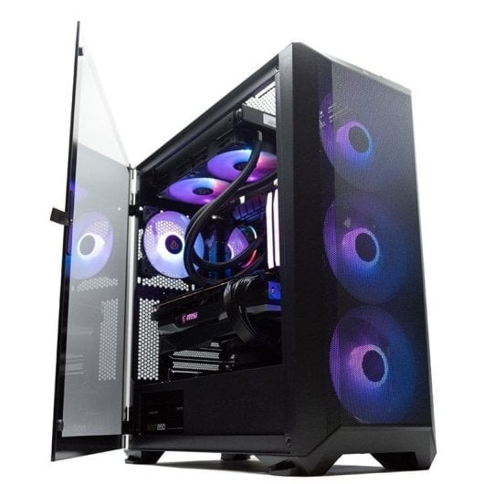 Forgeon Arcanite ARGB Mesh Schwarzer ATX-Tower + anpassbares Glas und Front