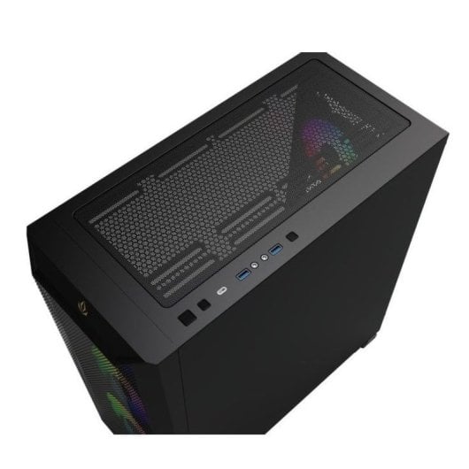 Forgeon Arcanite ARGB Mesh Schwarzer ATX-Tower + anpassbares Glas und Front