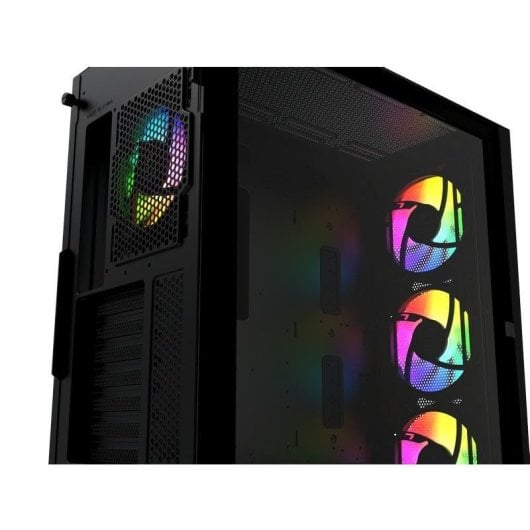 Forgeon Arcanite ARGB Mesh Schwarzer ATX-Tower + anpassbares Glas und Front