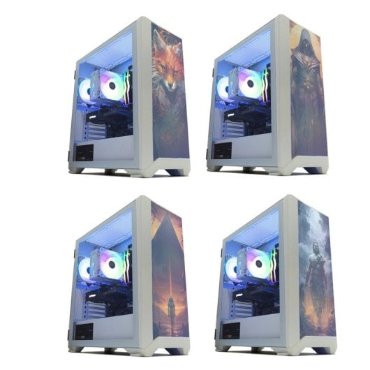 Forgeon Arcanite ARGB Mesh ATX Tower Weiß + Anpassbare Front