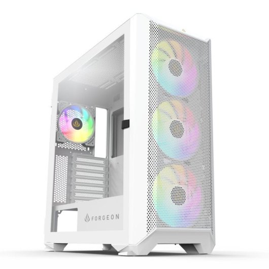 Forgeon Arcanite ARGB Mesh ATX Tower Weiß + Anpassbare Front
