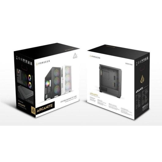 Forgeon Arcanite ARGB Mesh ATX Tower Weiß + Anpassbare Front