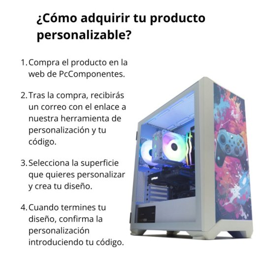 Forgeon Arcanite ARGB Mesh Torre ATX Blanca 1 superficie personalizable