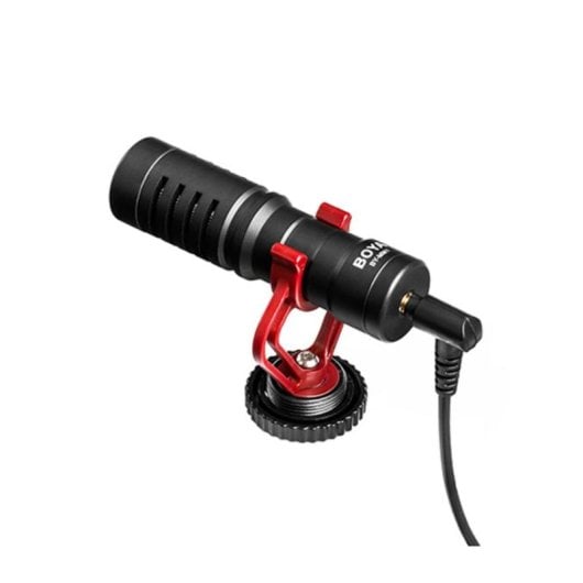 Microphone Cardioïde BOYA BY-MM1 avec Pare-vent en Poils pour Caméras Noir