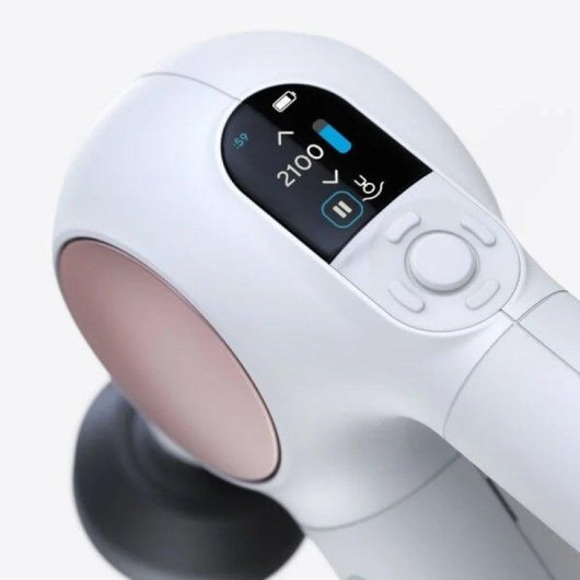 Massageador Therabody Theragun Sense Branco Percussivo Bluetooth LCD 4 Cabeças