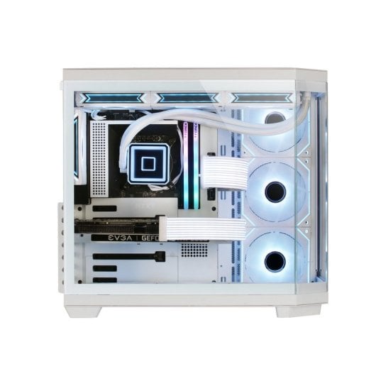 Mars Gaming MC-3TCORE Mid-tower ATX in vetro temperato USB-C Bianco