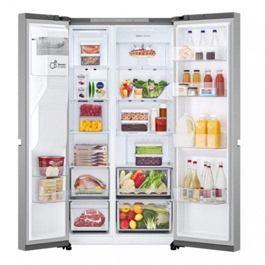 LG GSLC40PYPE frigorifero side-by-side Libera installazione Argento