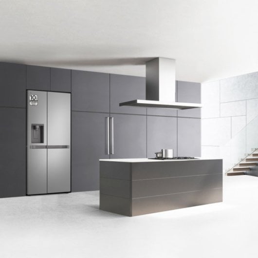 LG GSLC40PYPE frigorifero side-by-side Libera installazione Argento
