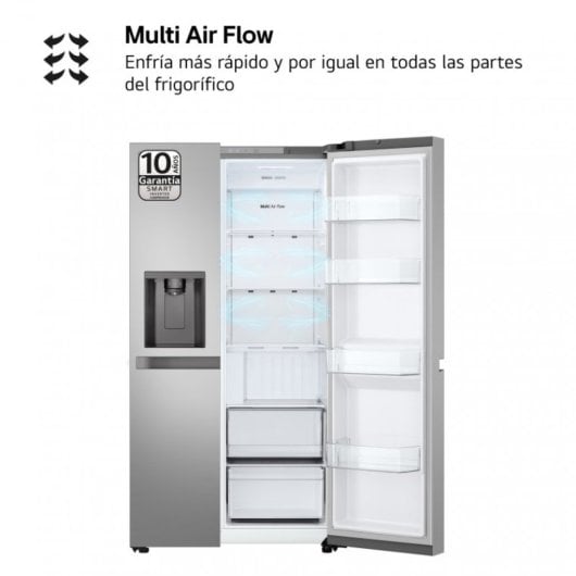 LG GSLC40PYPE frigorifero side-by-side Libera installazione Argento