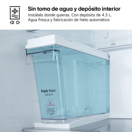LG Serie 900 GSLE91MBAC Frigorífico Americano Side By Side C Acero Texturizado Antihuellas