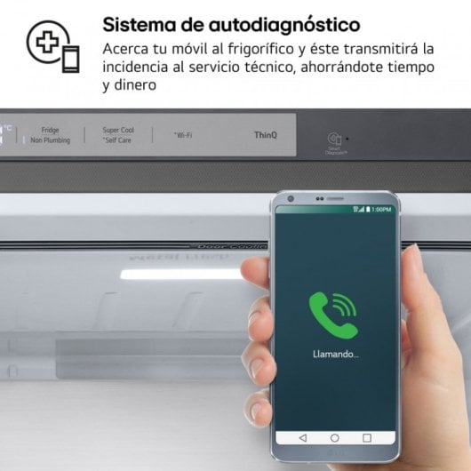LG Serie 900 GSLE91MBAC Frigorífico Americano Side By Side C Acero Texturizado Antihuellas