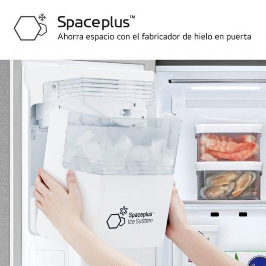 Frigorifero Americano LG GSLE91MBAC Total No Frost 179cm 628L C Metallo