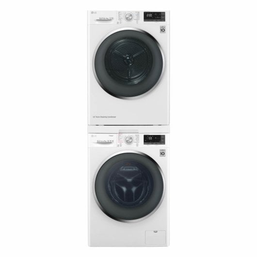 LG DSTWH.ABWQKEU Kit de Unión Lavadora y Secadora con Bandeja Extraíble Blanco