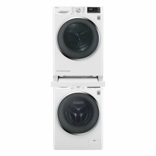 LG DSTWH.ABWQKEU Kit de Unión Lavadora y Secadora con Bandeja Extraíble Blanco