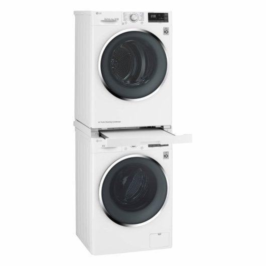 LG DSTWH.ABWQKEU Kit de Unión Lavadora y Secadora con Bandeja Extraíble Blanco