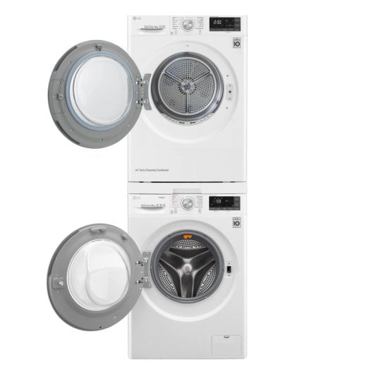 LG DSTWH.ABWQKEU Kit de Unión Lavadora y Secadora con Bandeja Extraíble Blanco