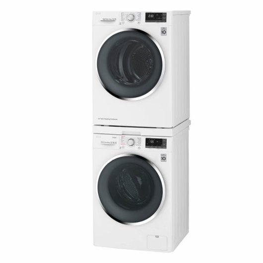 LG DSTWH.ABWQKEU Kit de Unión Lavadora y Secadora con Bandeja Extraíble Blanco