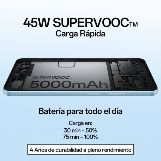 OPPO A60 16,9 cm (6.67") Double SIM Android 14 4G USB Type-C 8 Go 256 Go 5000 mAh Violet