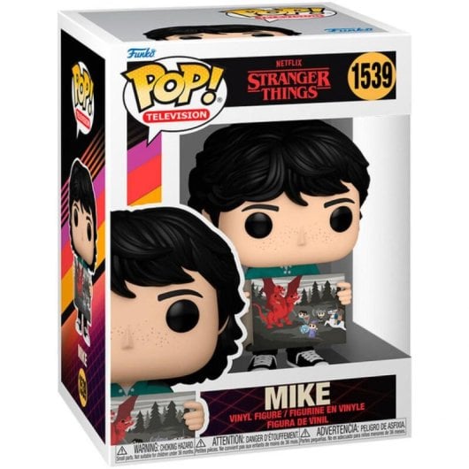 Funko Pop Stranger Things Session 4 Mike con Dibujo de Will