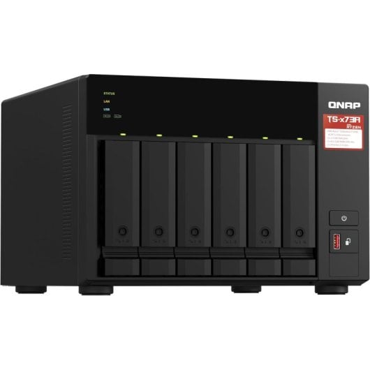 QNAP TS-673A NAS 6 Bahías Negro