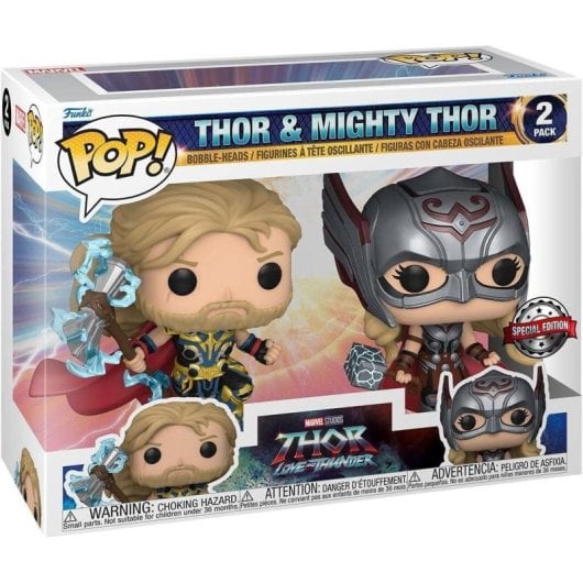 Funko Pop Marvel Thor: Love and Thunder Pack 2 Funkos Thor und Mighty