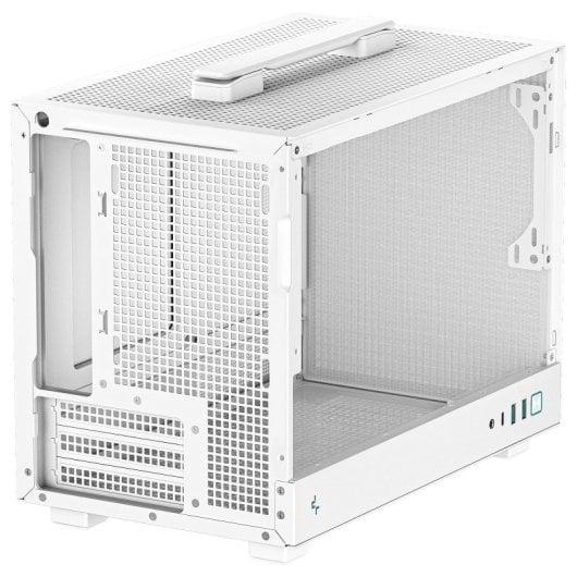 DeepCool CH160 Mini Tower ITX Cristal Templado USB-C Blanca