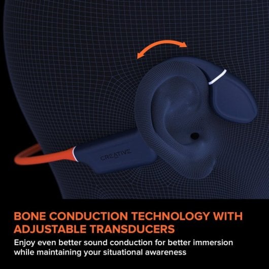Creative Outlier Free Pro+ Auriculares Inalámbricos con MP3 Integrado 8GB Resistentes al Agua Azul