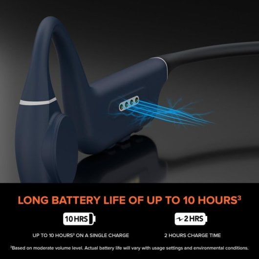 Creative Outlier Free Pro+ Auriculares Inalámbricos con MP3 Integrado 8GB Resistentes al Agua Azul