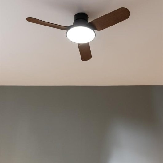 Cecotec EnergySilence Aero 5200 Light Ventilatore da soffitto in legno scuro con luce 73" 30/24W