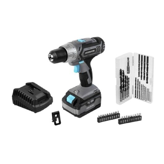 Cecotec Cecoraptor Perfect Drill 4020 Advance Taladro a Batería 20V + Cargador + Juego de 20 Brocas