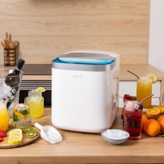 Cecotec Chillin' Ice 1500 Máquina de Hacer Hielo Hasta 15Kg 150W Blanca