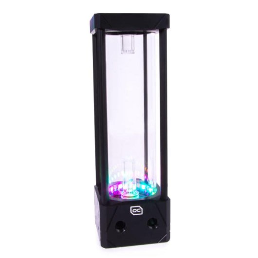 Alphacool Eisbecher Aurora D5 ARGB Depósito Acetal/Vidrio 360ml con Bomba VPP Apex D5