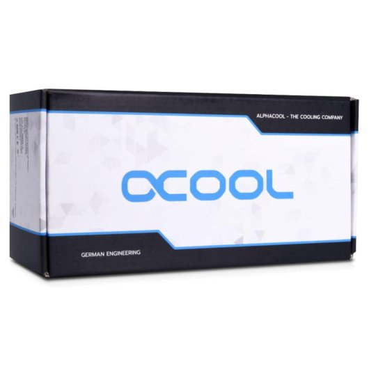 Alphacool Eisbecher Aurora D5 ARGB Depósito Acetal/Vidrio 360ml con Bomba VPP Apex D5