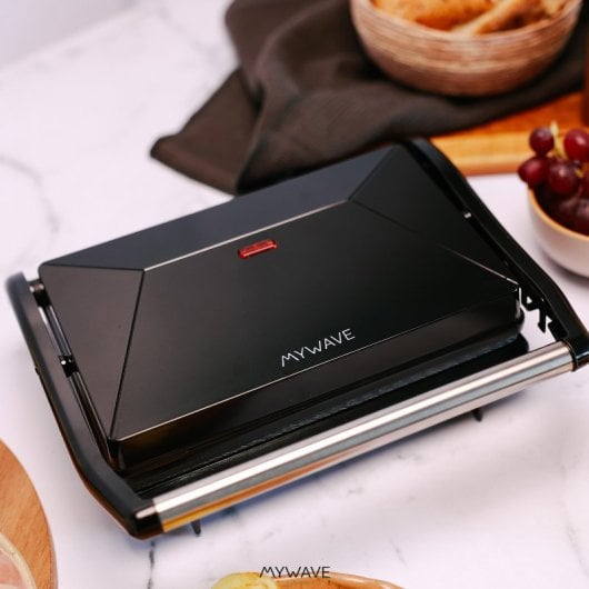 MyWave MWGRI-90N Contact Grill Placas Anti Adherentes Apertura 90º Potencia 800W
