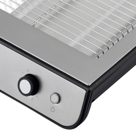 MyWave MWTOS-PLA Tostador Plano con 6 Niveles de Potencia 600W Acero Inoxidable