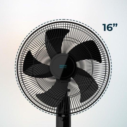 Ventoinha de Pé Cecotec EnergySilence 515 MaxFlow Black 45W 16" 3 Velocidades Oscilação Temporizador