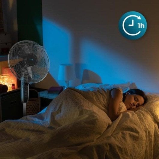 Ventilatore a piantana Cecotec EnergySilence 515 Maxflow Black 45W 16" 3 velocità Timer