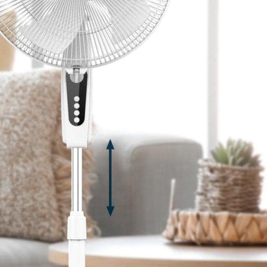 Ventilador Cecotec EnergySilence 515 MaxFlow White 16" 45W Altura Regulável