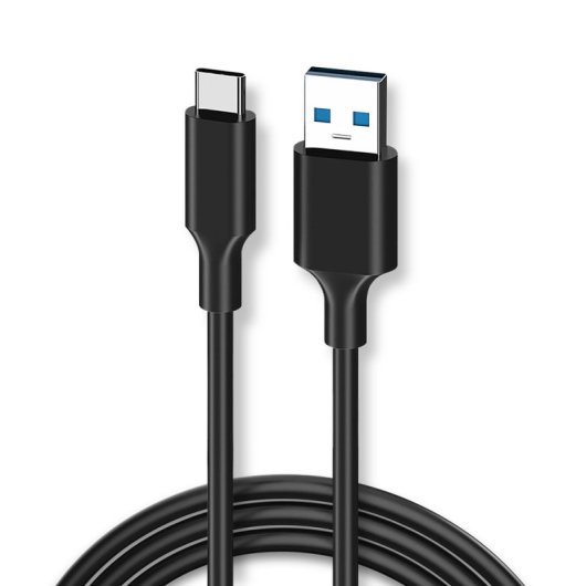 1Life Cable USB-A USB-C 10Gbps 30W 1,5m Negro