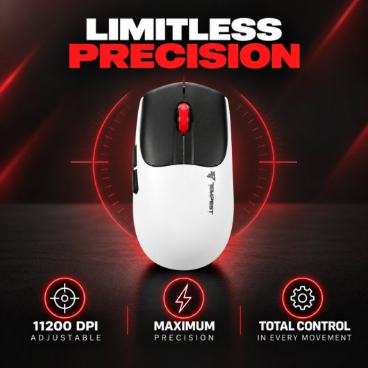 Tempest X18 Shatter Ratón Gaming Wireless 11200DPI