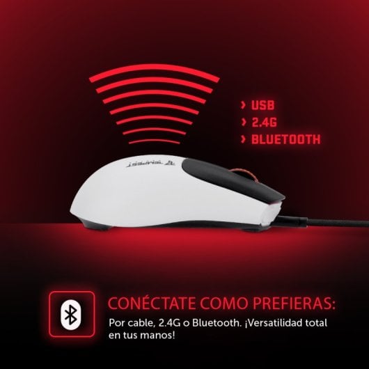 Tempest X18 Shatter Mouse da gioco wireless RGB 11200DPI bianco